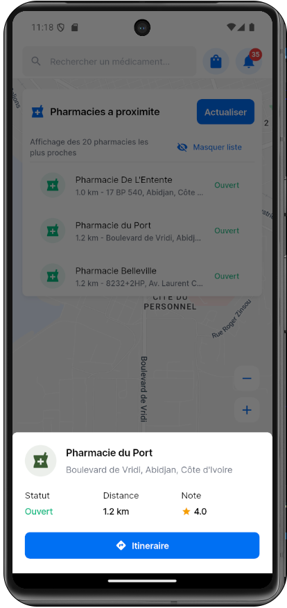 Mainsou — Écran d'accueil